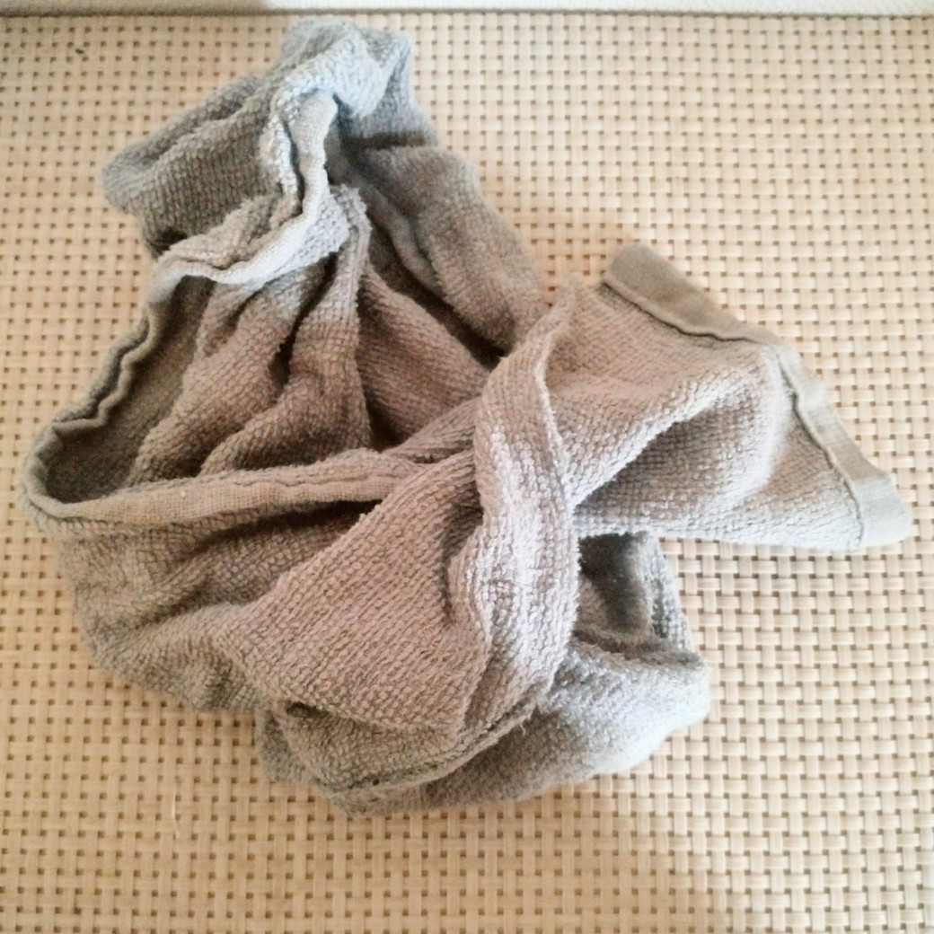 傷んだタオル