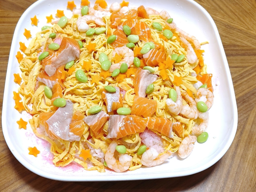 わが家の手作りちらし寿司