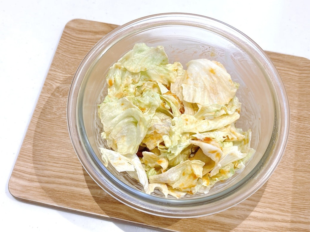 調味料は食べる直前に和えるのがポイント