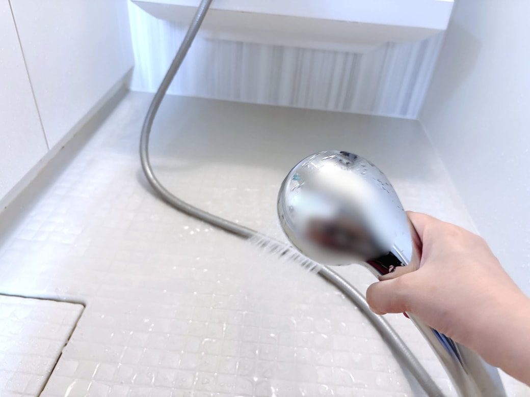 手順4.水で洗い流す