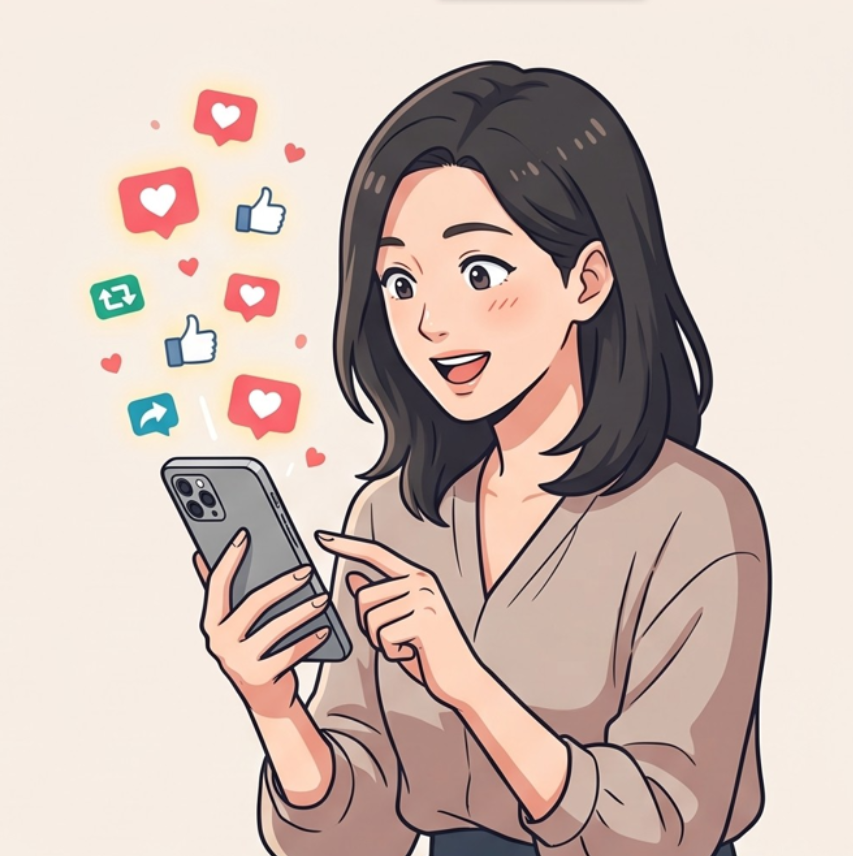 SNSの反応