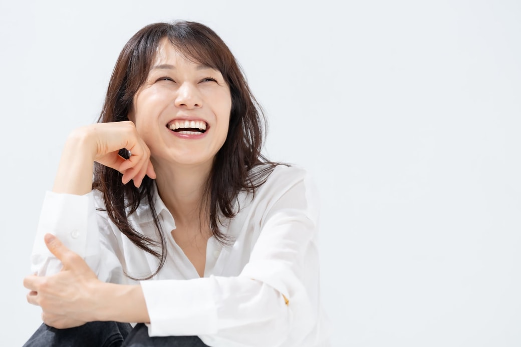 笑顔の女性