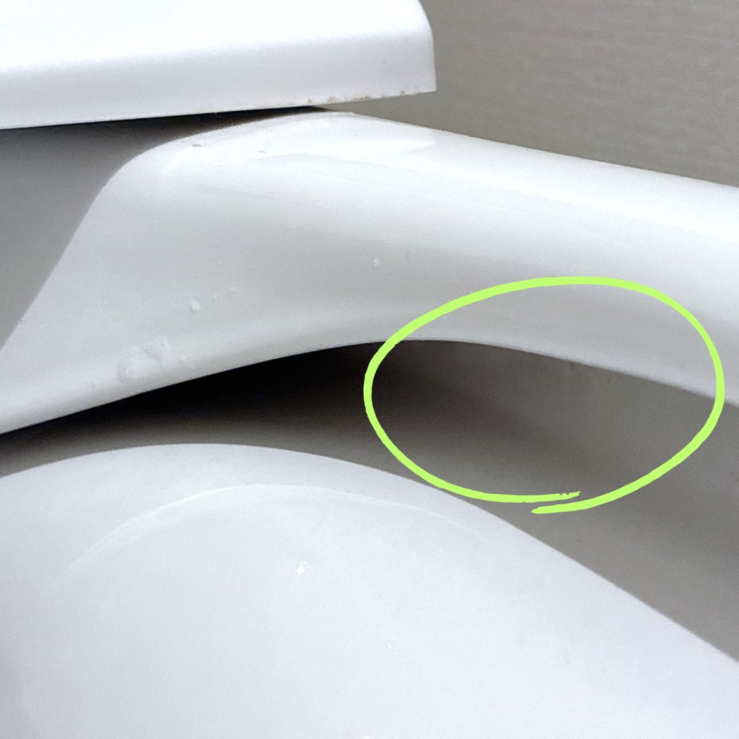 便器のみぞ掃除後のきれいな様子