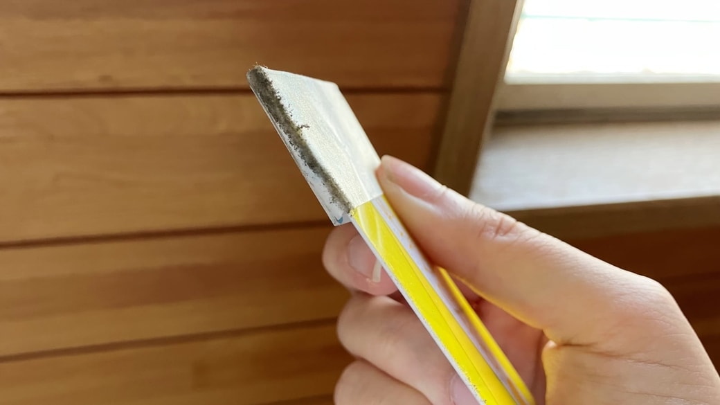 汚れがとれた様子