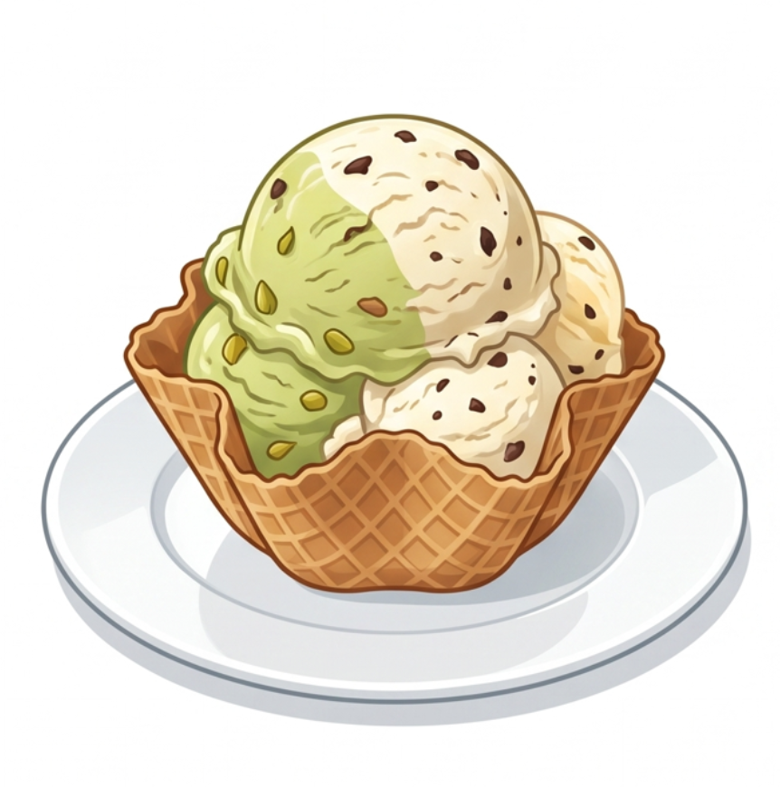 濃厚なアイスクリーム