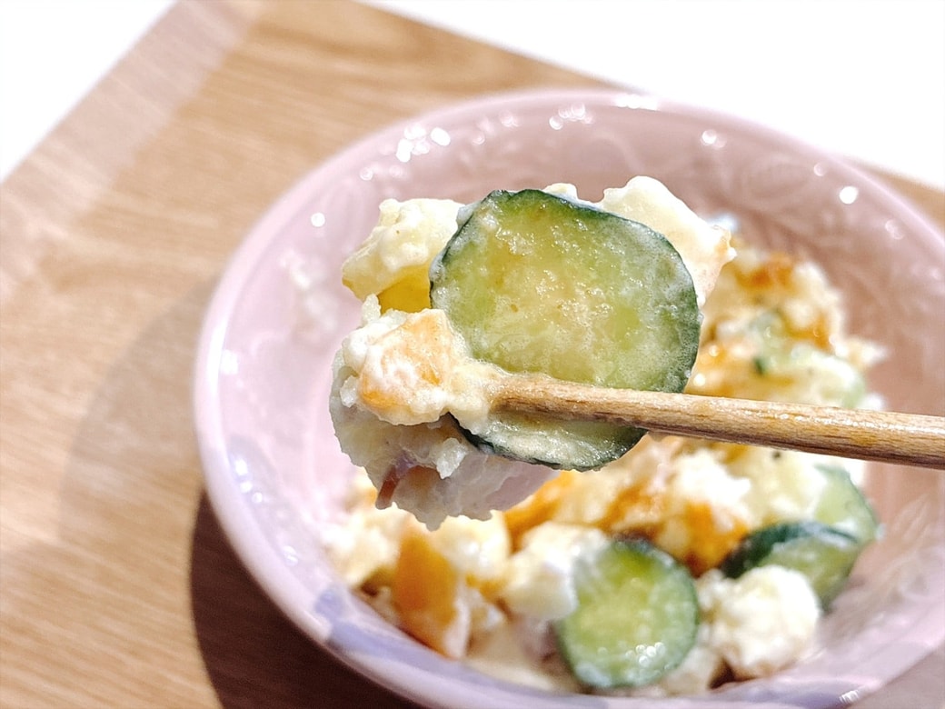焼き肉のたれの甘い味がポテトサラダに合う