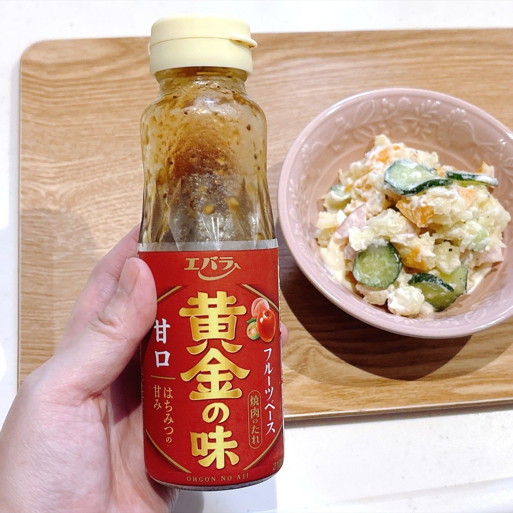 ポテトサラダに「焼き肉のたれ」を加える
