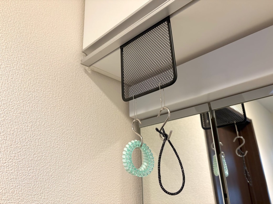 洗面所の棚にセット