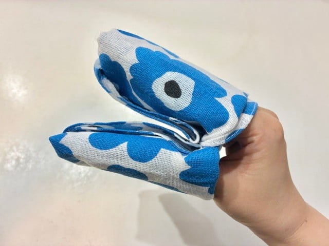 ふんわりとした扱いやすい「鍋つかみ」が完成