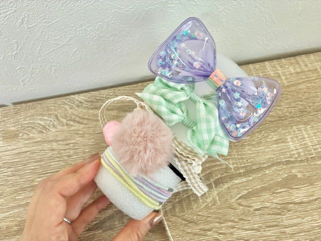 コンパクトなヘアゴムスタンドに大変身