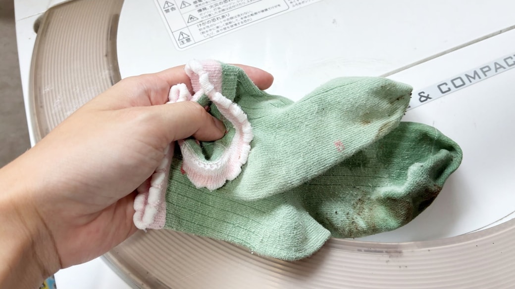 汚れている靴下