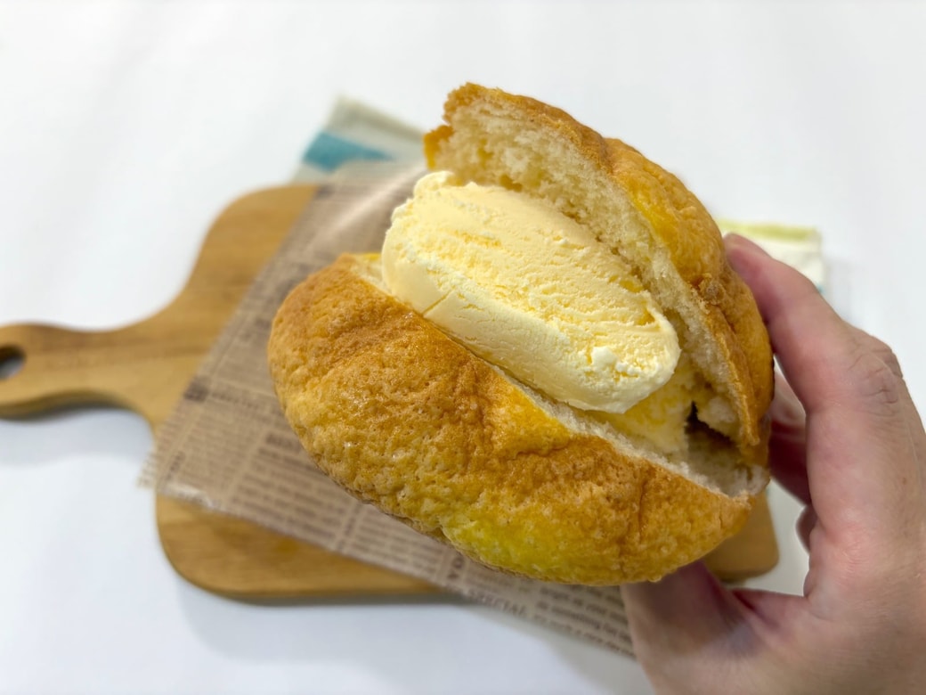 メロンパンがご褒美スイーツに変身