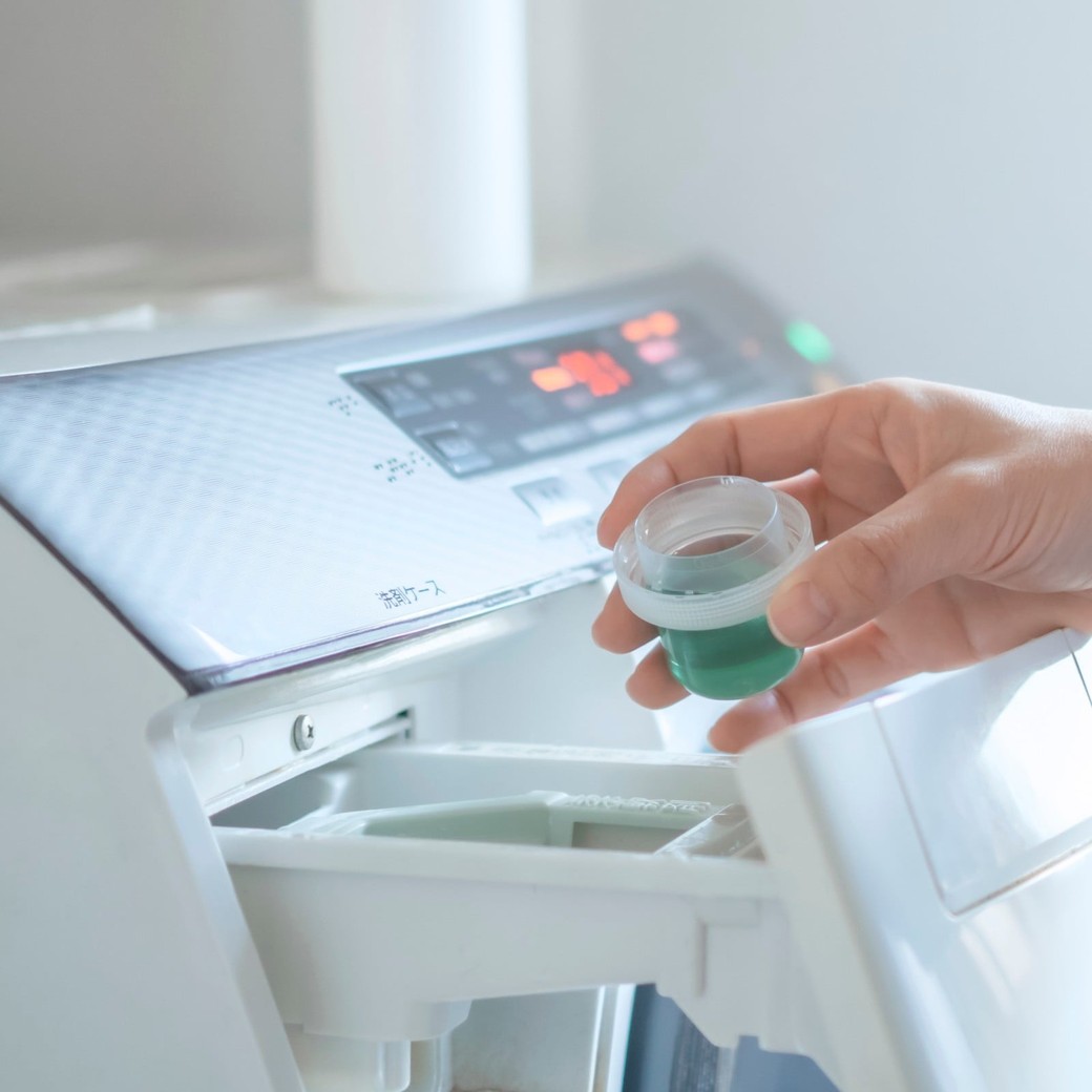 NGその3.洗濯洗剤の投入口から入れる