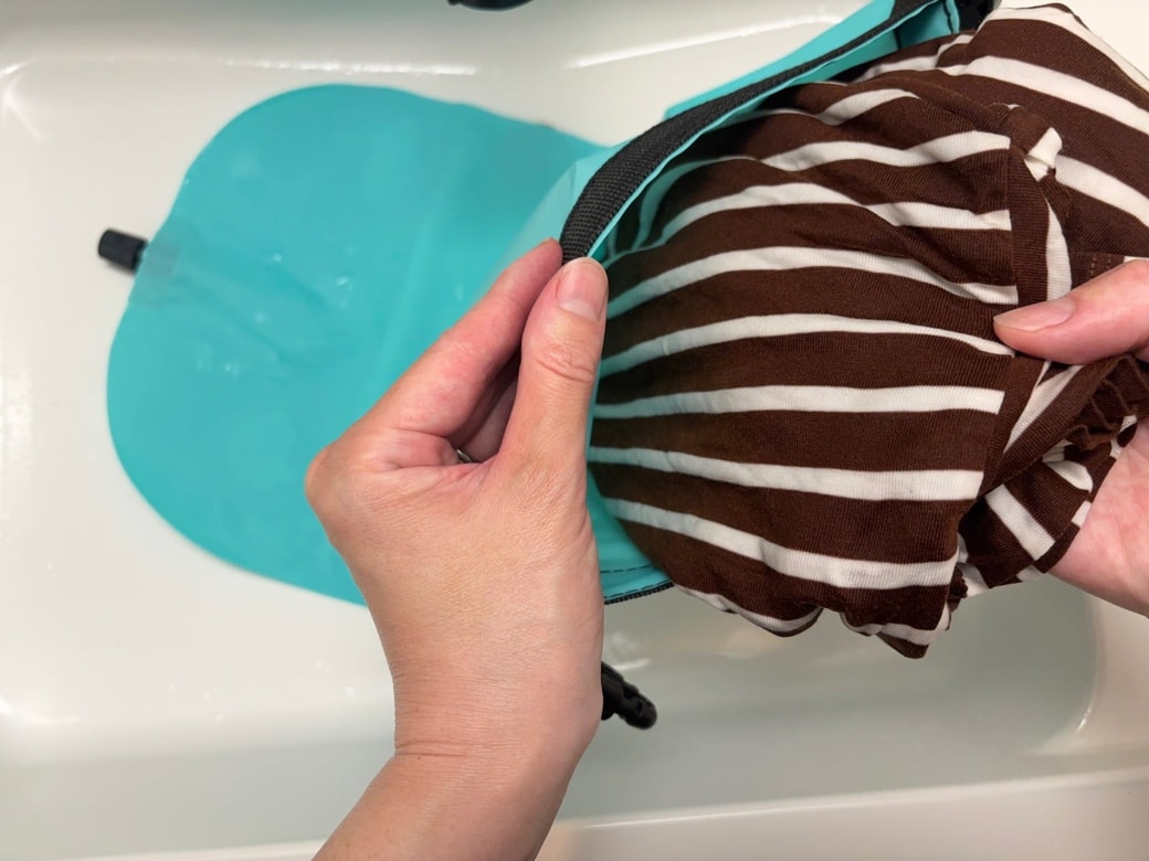 取り出した後は軽く絞ったほうがよい