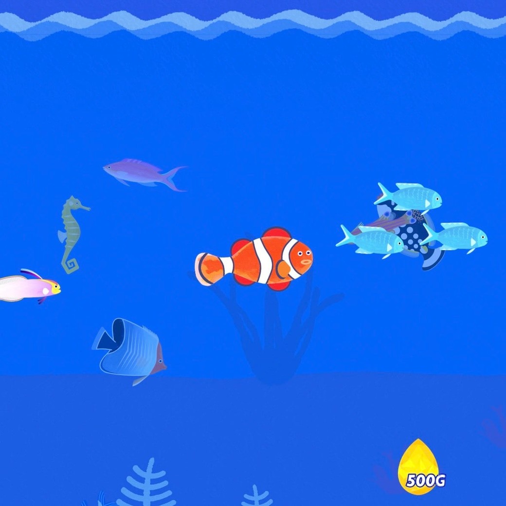 私が集めた魚たちの一部