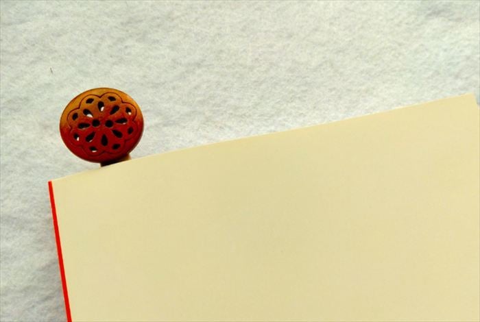 本に挟んだところ