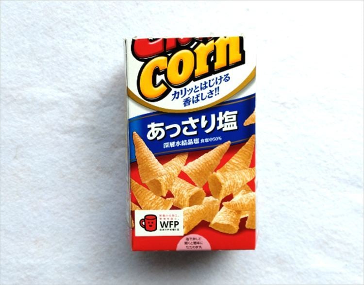 とんがりコーンの空き箱