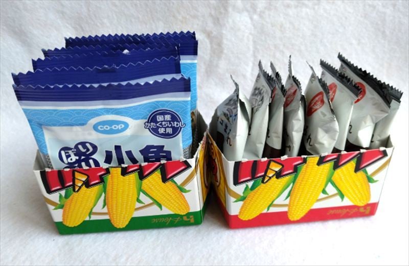 個包装のお菓子を収納したところ