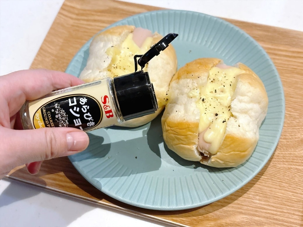 手順3.ブラックペッパーをかけたらできあがり