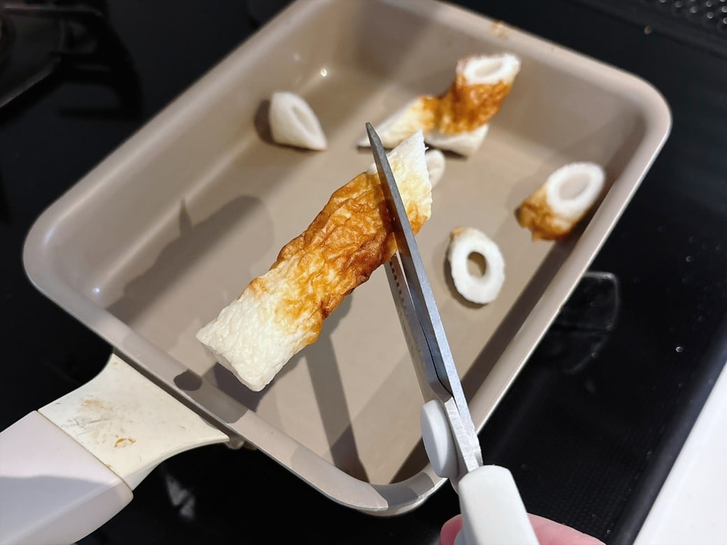 手順1.ちくわを食べやすい大きさにカットする