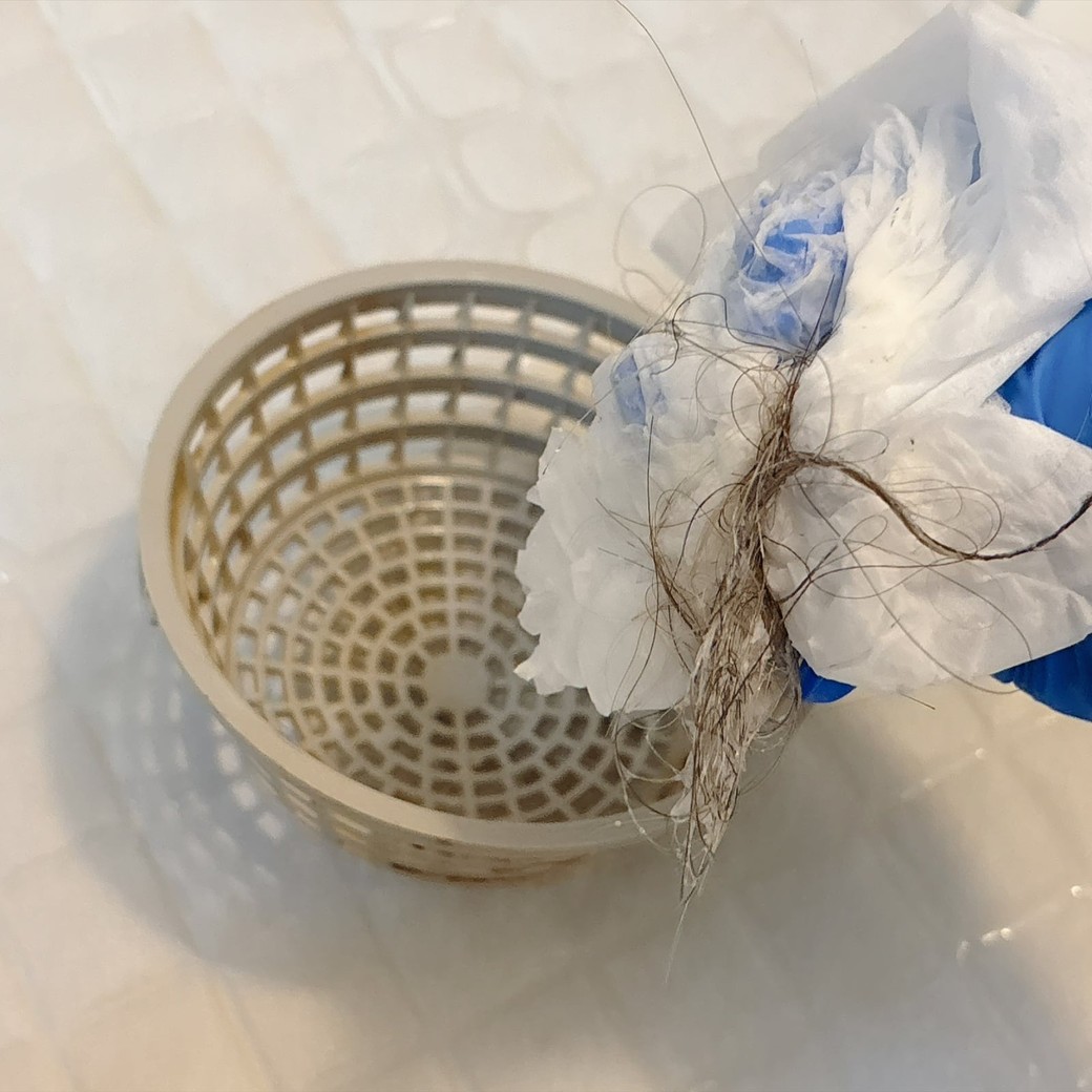 ヘアキャッチャーの汚れは取り除く