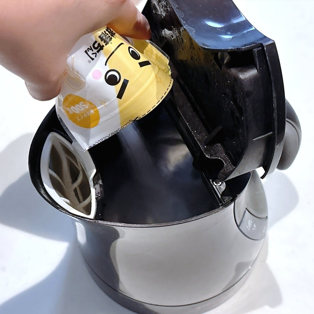 クエン酸を入れたら、よく混ぜて溶かす