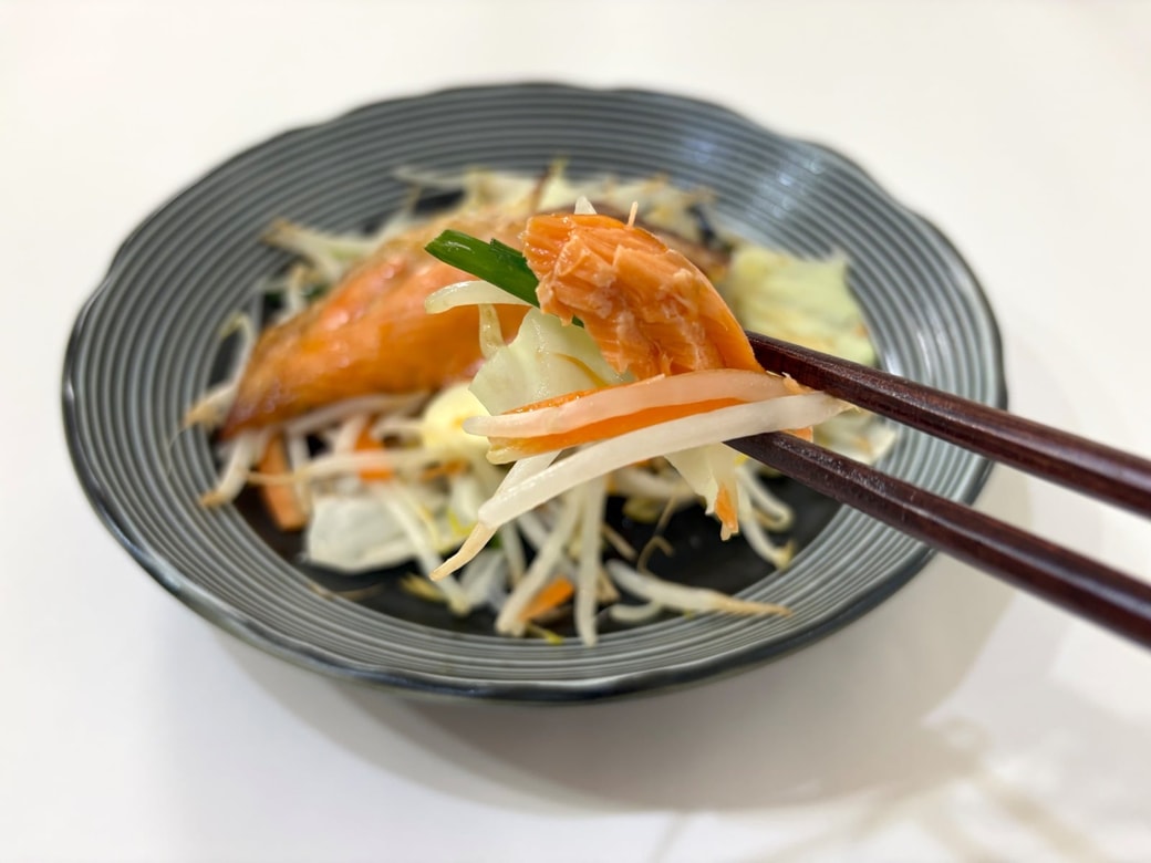 魚と野菜が一緒に食べられる