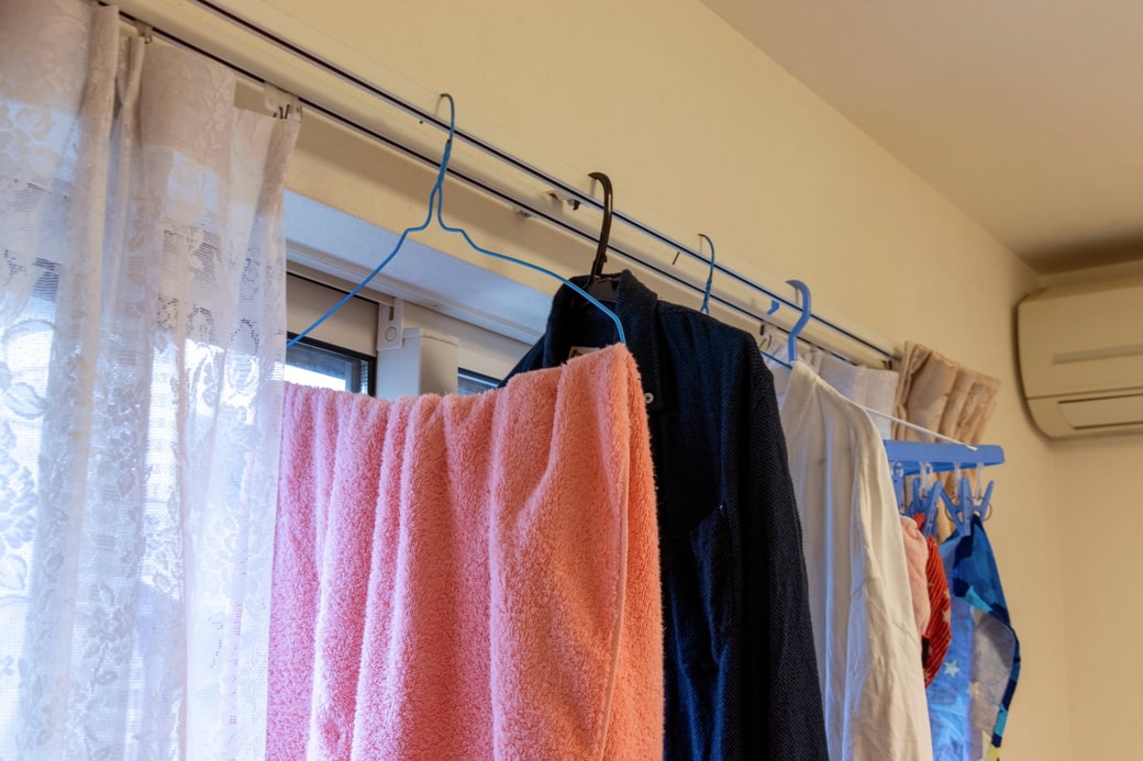 対策その3.洗濯物の部屋干しを控える