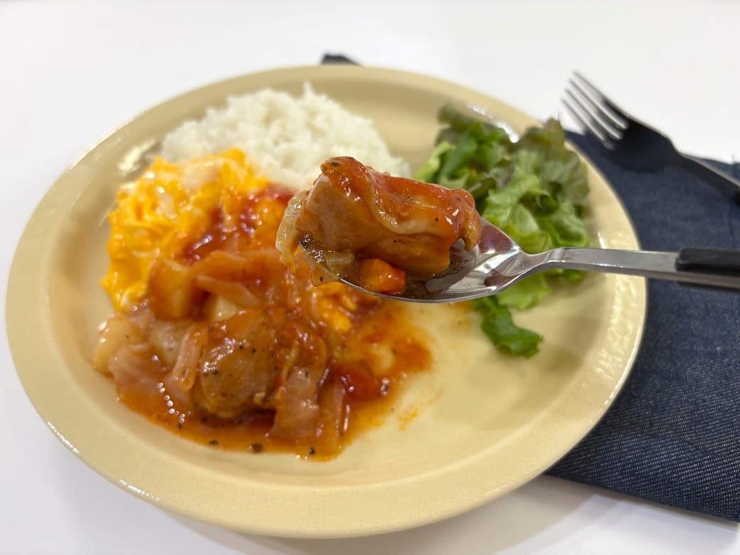 ごろっとしたチキンが食べごたえ抜群