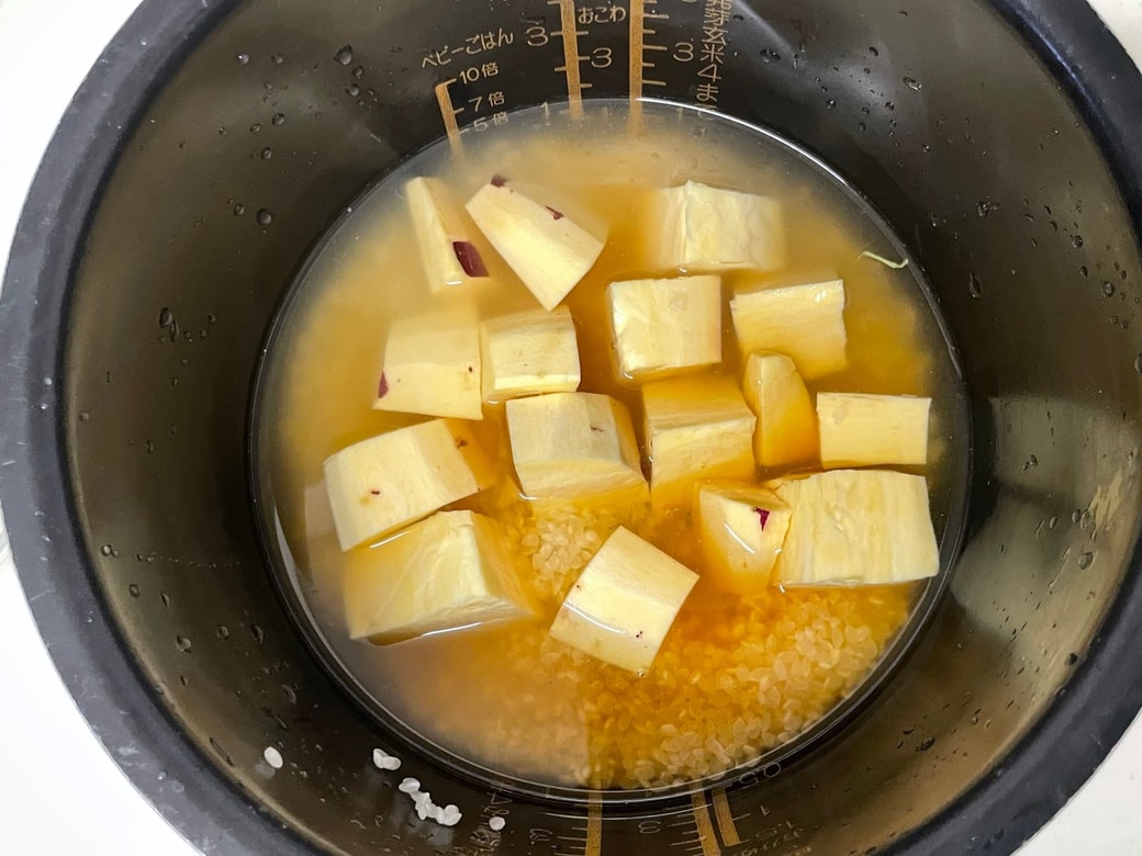 さつまいものバター醤油ご飯