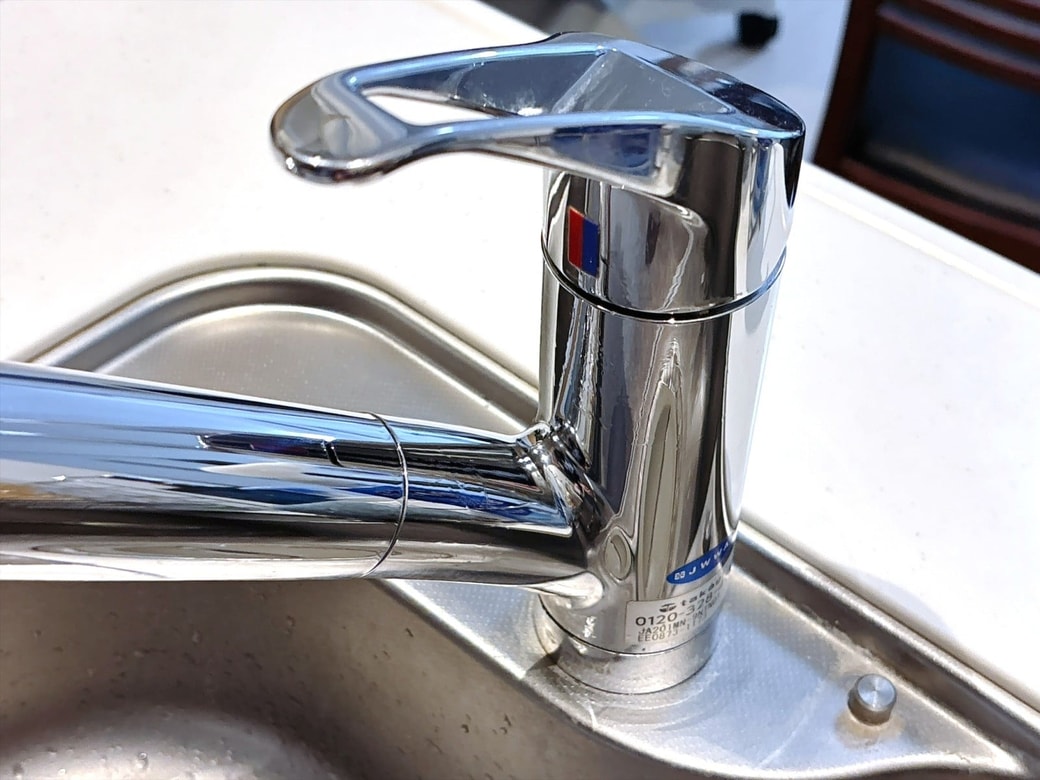 お手入れ後の水栓