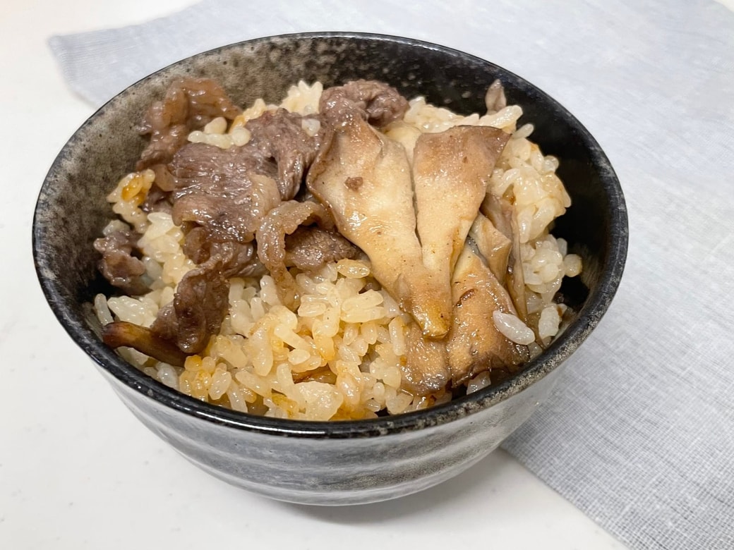 舞茸と牛肉の照り焼きご飯