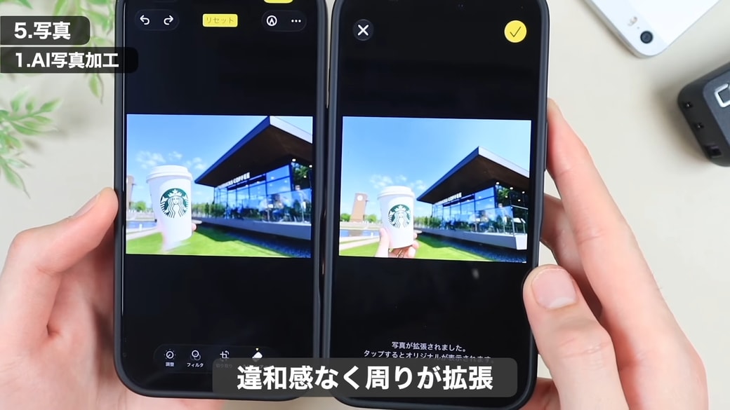 元の写真との比較