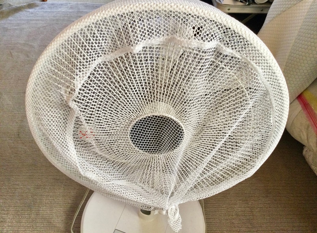 扇風機のほこりよけカバー