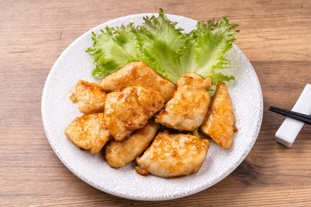 3.鶏むね肉のバター醤油炒め