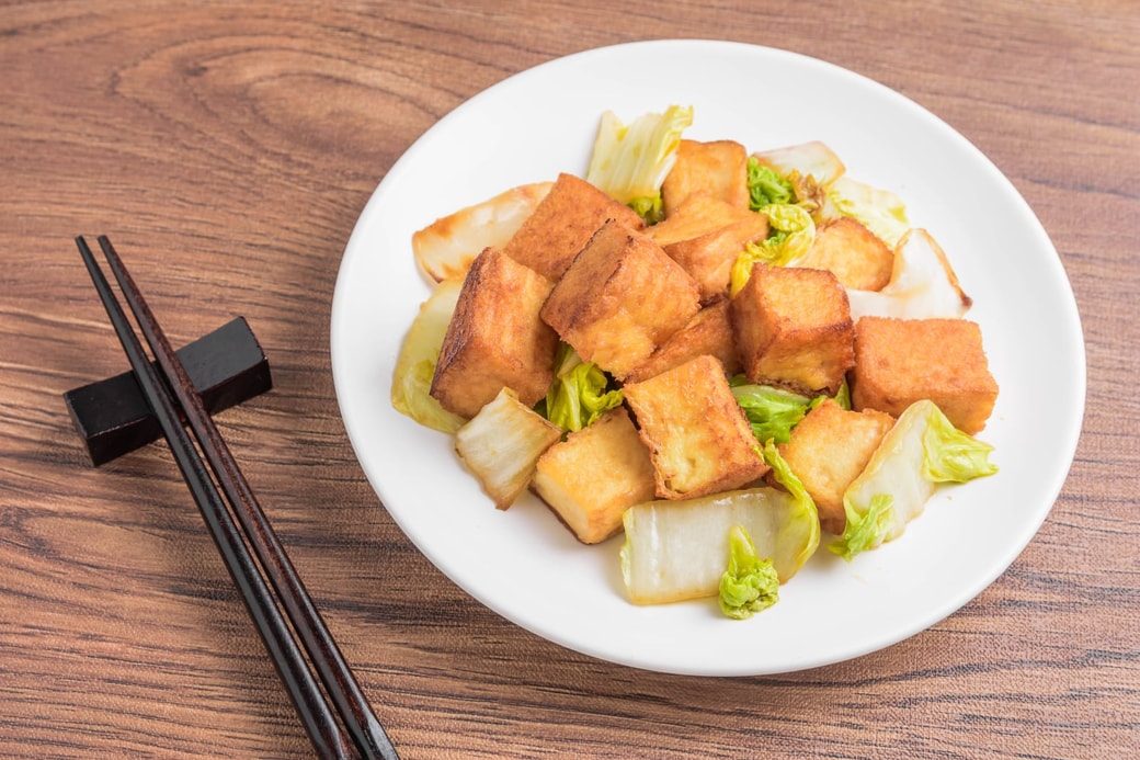 3.白菜と厚揚げの炒めもの