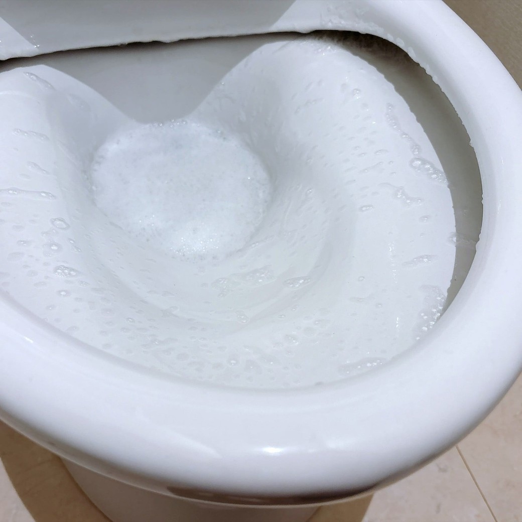 水を流したらお手入れ終了