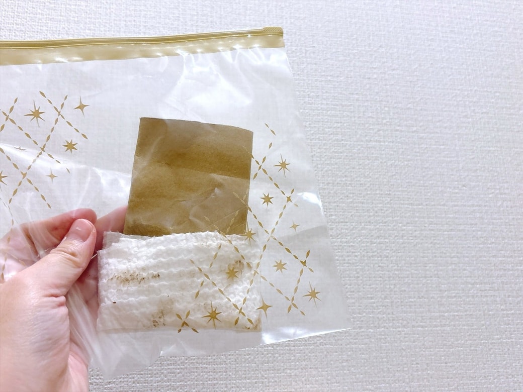 れが落ちたら、トイレットペーパーの芯はそのまま可燃ごみに捨てる