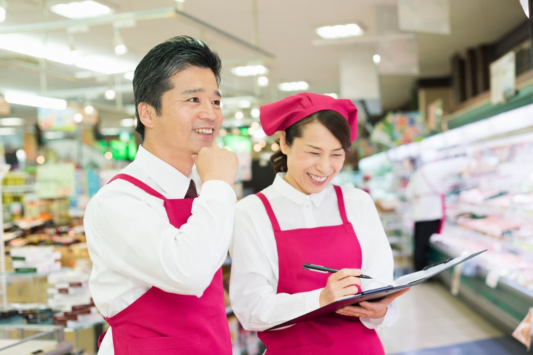 パートで働く女性