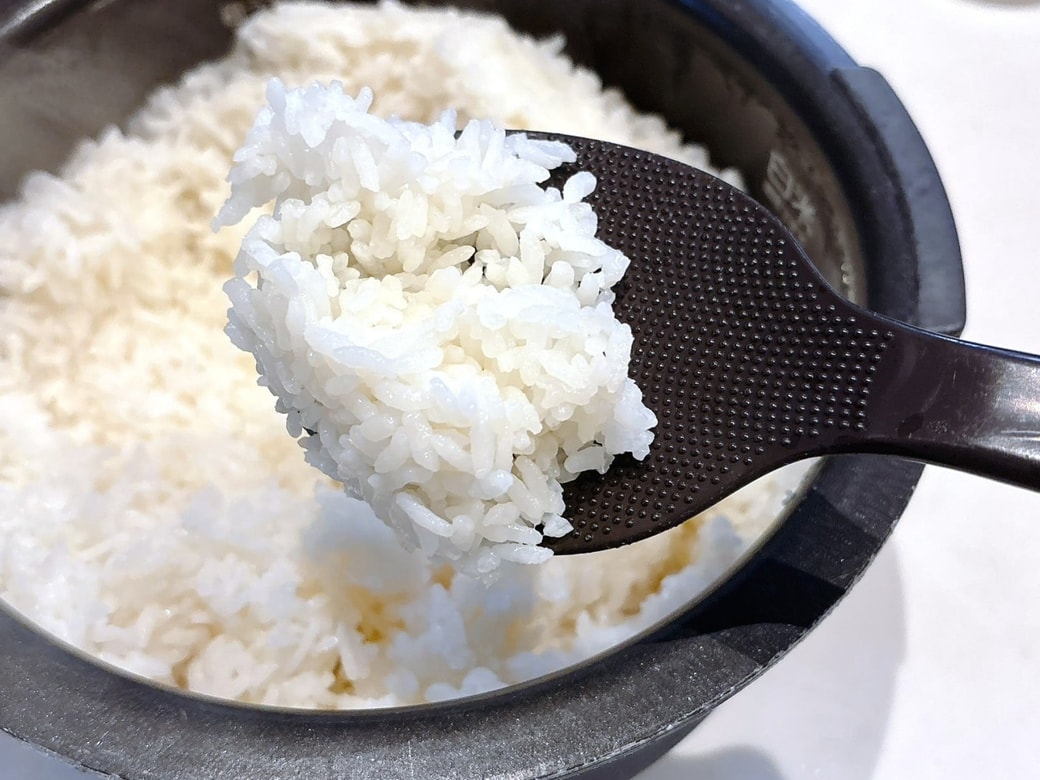 白だしが、お米1粒1粒に染みている
