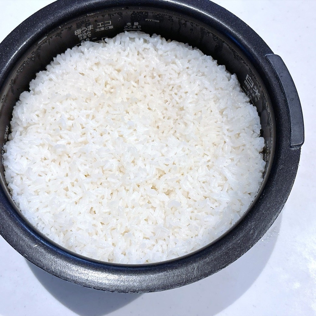 炊き上がった「白だしごはん」