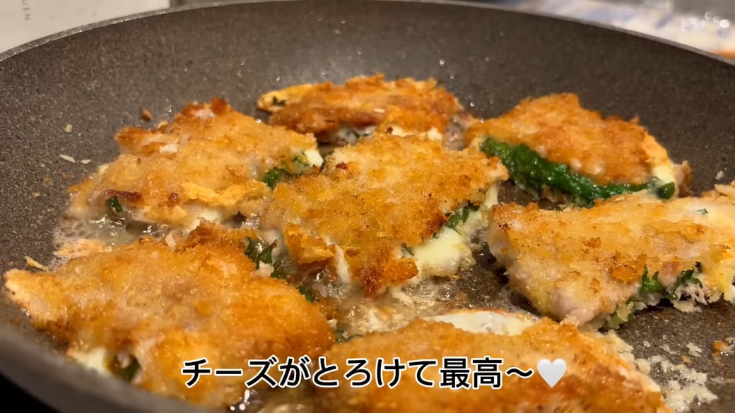 10分でチーズ溢れる「豚しそカツ」