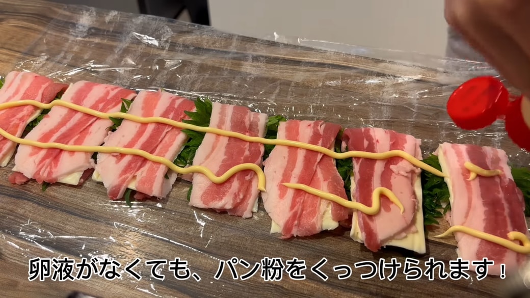 マヨネーズをかける