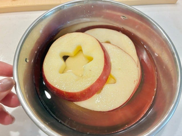 砂糖を入れたところ